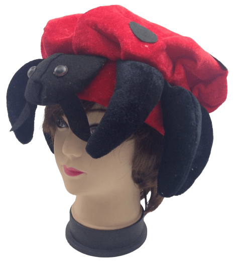 LADYBUG HAT Animal Novelty Cap Party Wear Fancy Dress Costume Accessory