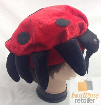 LADYBUG HAT Animal Novelty Cap Party Wear Fancy Dress Costume Accessory