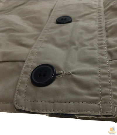 Mens Plus Size Jacket Big & Tall Blazer Zip Up Coat Bomber Military Style - Oyster - 5XL