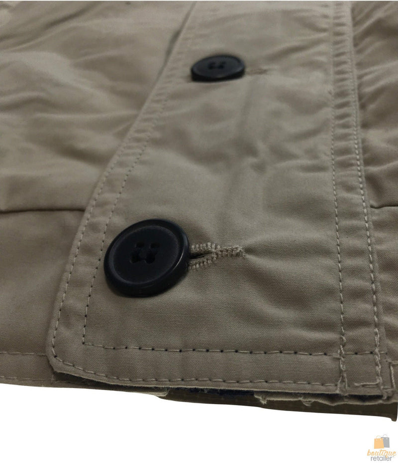 Mens Plus Size Jacket Big & Tall Blazer Zip Up Coat Bomber Military Style - Oyster - 5XL