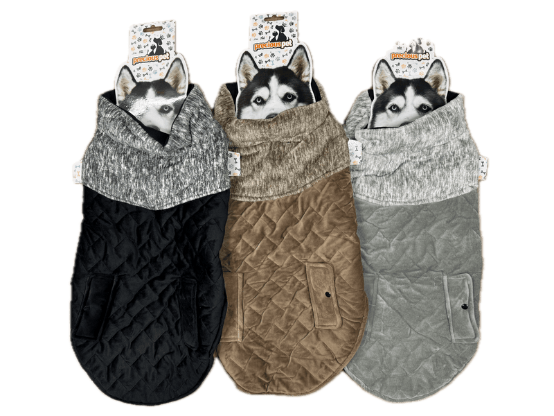 60cm Quilted Dog Jacket Coat Warm Winter Pet Clothes Vest Padded Windbreaker