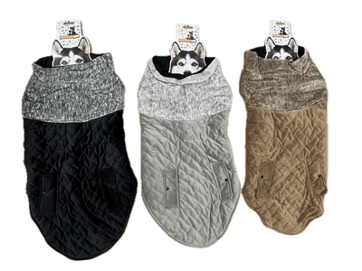 80cm Quilted Dog Jacket Coat Warm Winter Pet Clothes Vest Padded Windbreaker