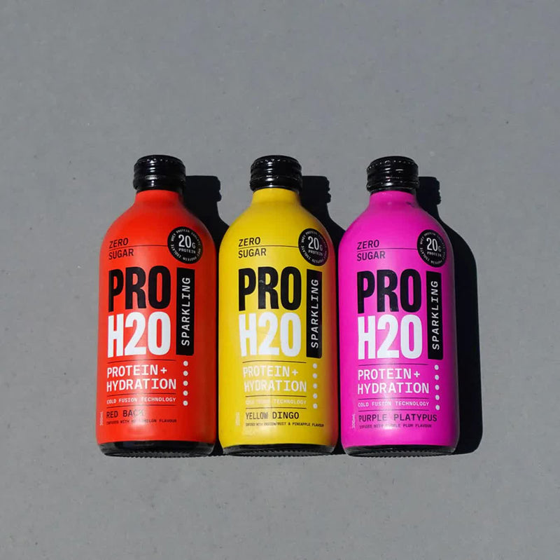 6x PRO H20 Sparkling 20g Protein Hydration Drink Zero Sugar Hydrate Mix Pack