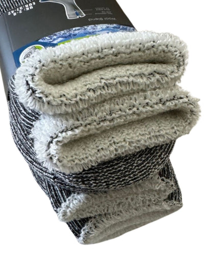 6 Pairs Heavy Duty Wool Blend Work Socks Extra Thick Cushion in Assorted Colours - 2-8