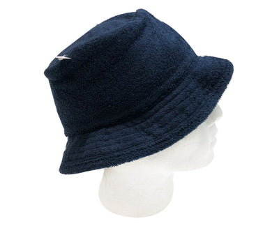 Stingy Brim Terry Towelling Bucket Hat Daggy Fishing Camping Lad Cap 100% COTTON - Navy Blue - S/M