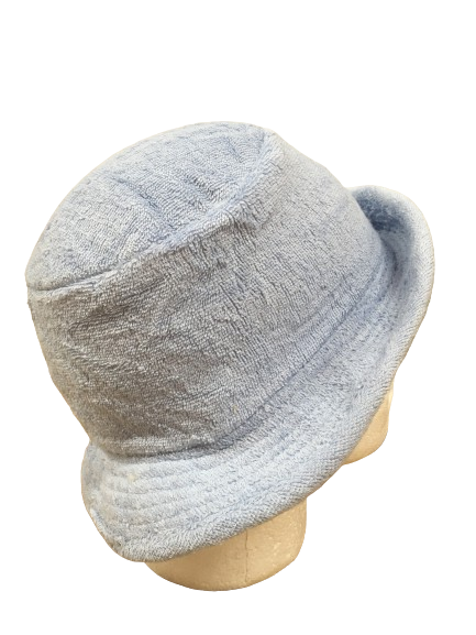 Stingy Brim Terry Towelling Bucket Hat Daggy Fishing Camping Lad Cap 100% COTTON - Sky Blue - S/M