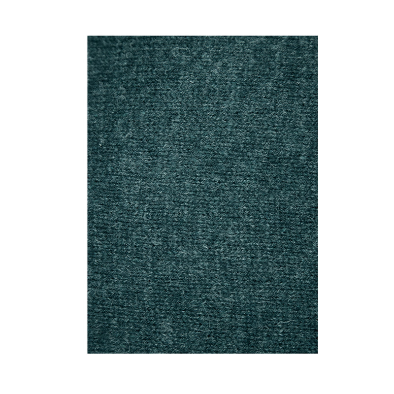 100% SHETLAND WOOL CREW Round Neck Knit JUMPER Pullover Mens Sweater Knitted - Sherwood - L