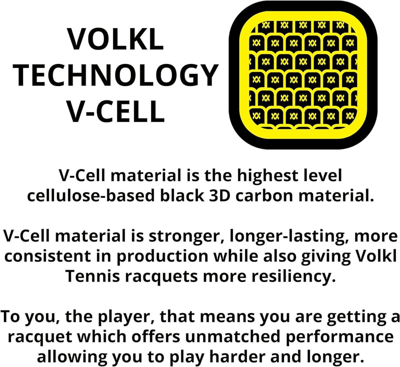 VOLKL V-CELL 10 (320g) Tennis Racquet - Unstrung - 4 1/4