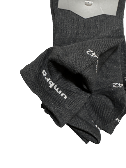 Umbro Mens Trainer Ankle Socks - Black - 1 Pack of 3 Pairs