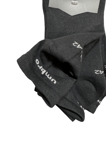 Umbro Mens Trainer Ankle Socks - Black - 1 Pack of 3 Pairs - EU 39-42