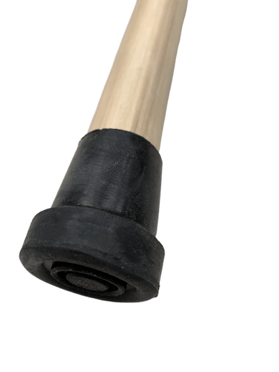 93cm WOODEN WALKING STICK Wood Cane Pole Carved Varnished Deluxe Sturdy - Beige