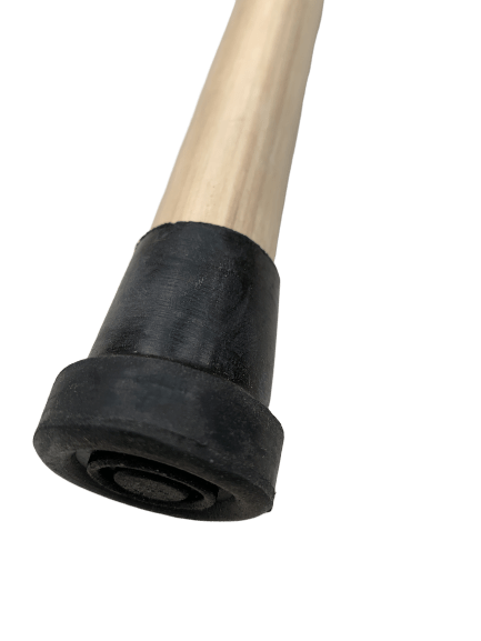 93cm WOODEN WALKING STICK Wood Cane Pole Carved Varnished Deluxe Sturdy - Beige