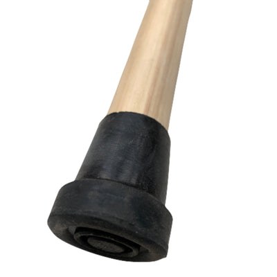 93cm WOODEN WALKING STICK Wood Cane Pole Carved Varnished Deluxe Sturdy - Beige