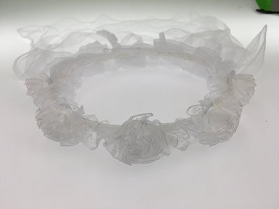 Hen's Party Veil White Bride To Be Headband Flowers Bridal Shower Bachelorette