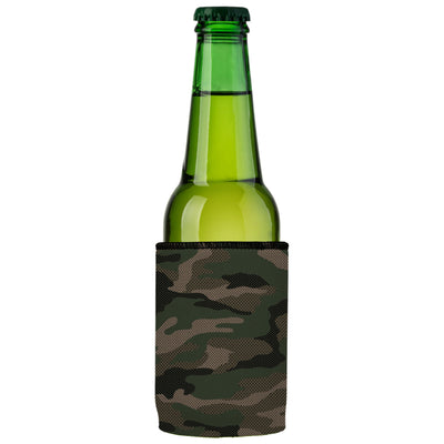Green Camo Dot Pattern Stubby Cooler - Standard