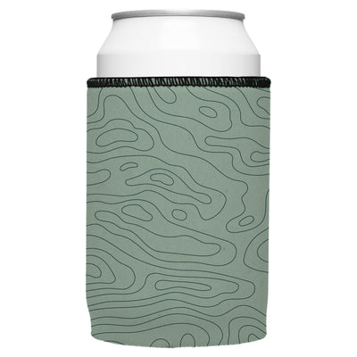 Topographic Map Stubby Cooler 2-Pack - Standard