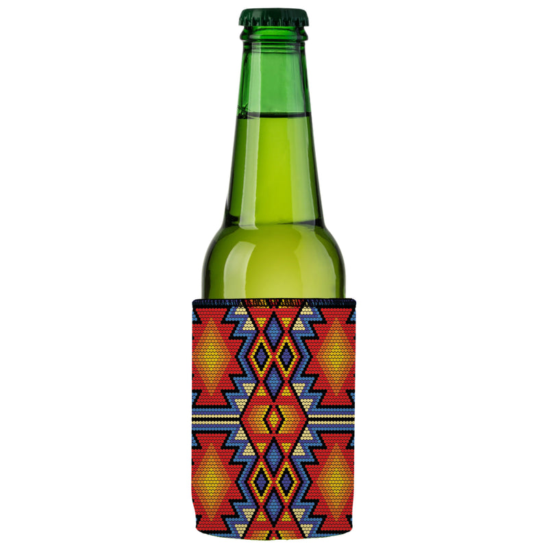 Huichol Beading Stubby Cooler - Standard