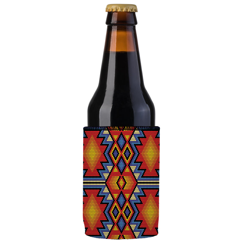 Huichol Beading Stubby Cooler - Standard
