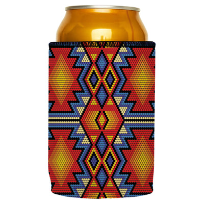 Huichol Beading Stubby Cooler - Standard