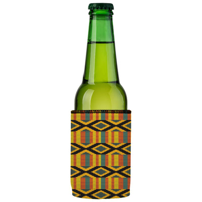 Ghana Kente Stubby Cooler - Standard