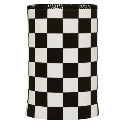 Small Checkerboard Stubby Cooler - Standard