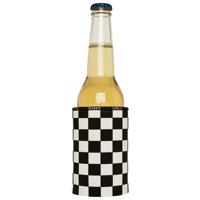 Small Checkerboard Stubby Cooler - Standard