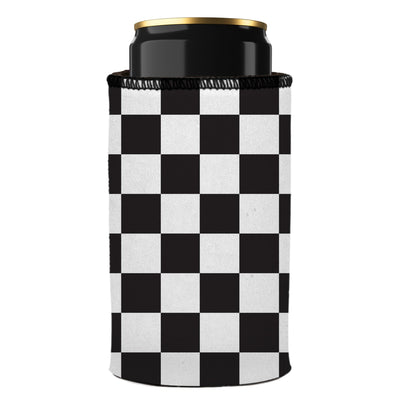 Small Checkerboard Stubby Cooler - Standard
