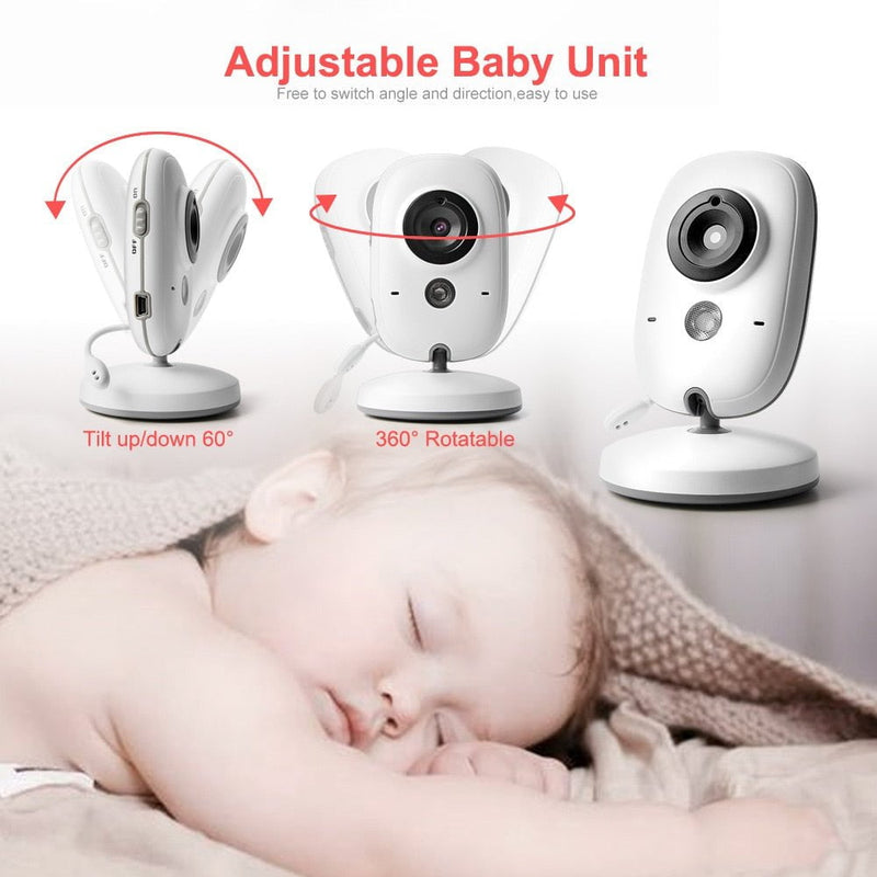 Hridz VB603 Video Baby Monitor 2.4G Wireless With 3.2 Inches Colour LCD