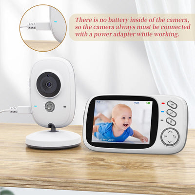 Hridz VB603 Video Baby Monitor 2.4G Wireless With 3.2 Inches Colour LCD