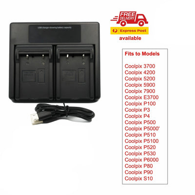 HRIDZ EN-EL5 Battery and Charger set- Charger and Battery for Nikon Coolpix