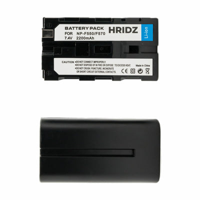 Hridz NP-F550 Battery Charger Set Compatible with Sony NP-F series