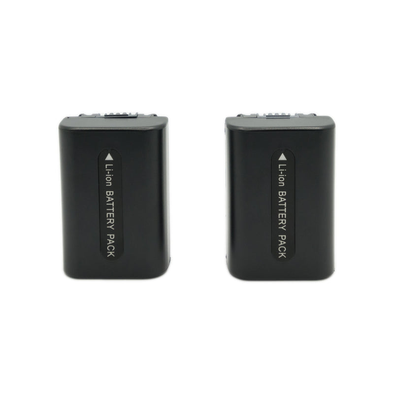 Hridz 2-Pack of NP-FH50 Batteries and Dual Battery Charger for Sony Cyber-Shot