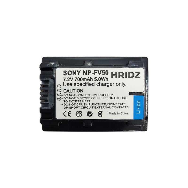 Hridz NP-FV50 Lithium-Ion Battery 2-Pack Bundle with Dual Charger for Sony