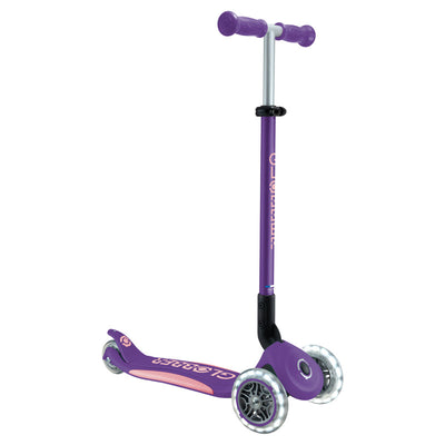 Globber PRIMO FOLD PLUS LIGHTS Scooter V2 - Purple/ Pastel Pink