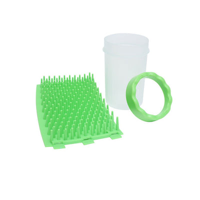 Ondoing Pet Foot Cleaner Dog Cat Paw Washer Pet Feet Brush Grooming Tool Small Large Mug-S-Green