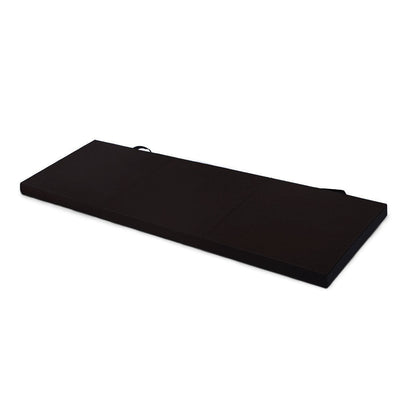 Folding Exercise Floor Mat Dance Yoga Gymnastics Training Home Judo Pilates Gym - Black