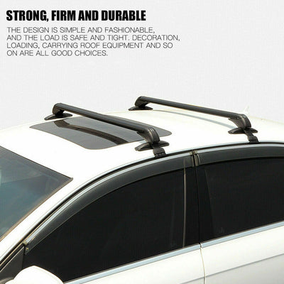 100cm Universal Car Roof Racks Carrier Adjustable Cross Bars Aluminium Alloy Lockable