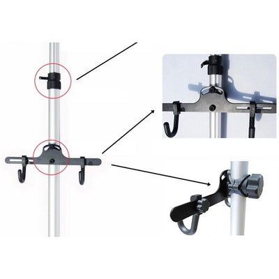 Heavy Duty Aluminum Alloy 2 Bike Bicycle Hanger Parking Rack Storage Stand To 4M