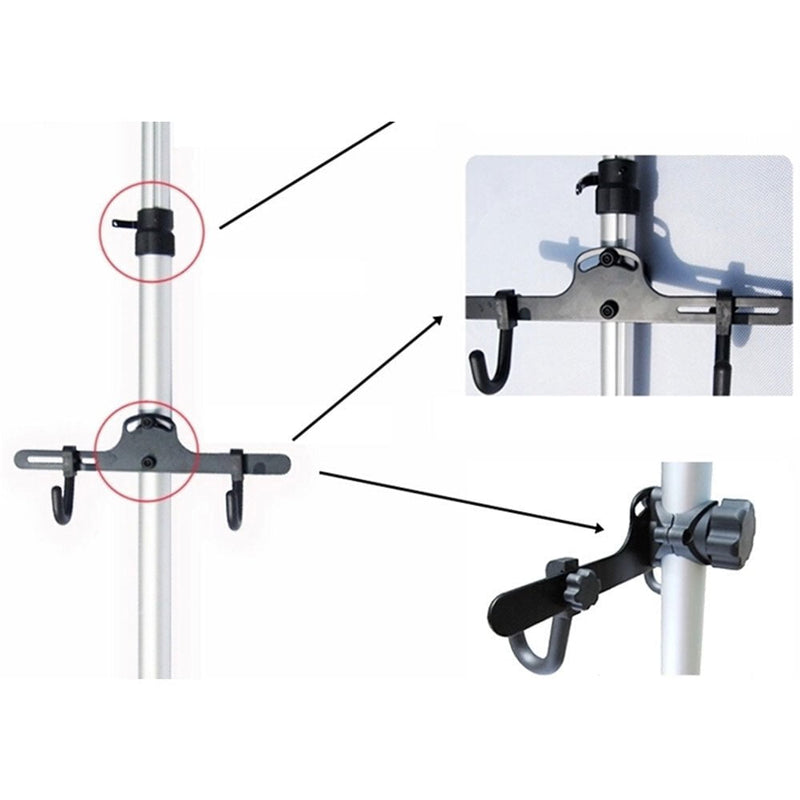 Heavy Duty Aluminum Alloy 2 Bike Bicycle Hanger Parking Rack Storage Stand To 4M