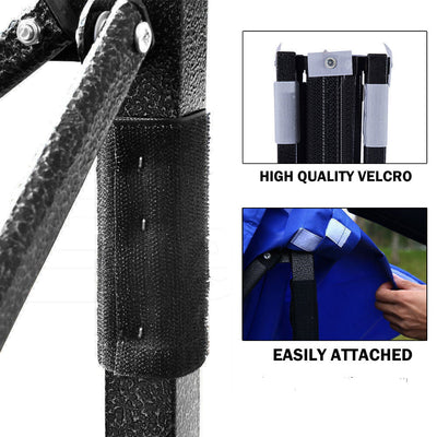 3x3m Pop Up Gazebo Outdoor Tent Folding Marquee Party Camping Market Canopy - blue