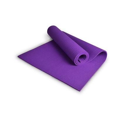 Extra Thick 6mm PVC Yoga Gym Pilate Mat Fitness Non Slip Exercise Board - purple