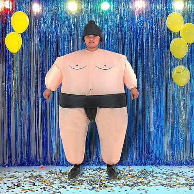 SUMO Fancy Dress Inflatable Suit -Fan Operated Costume