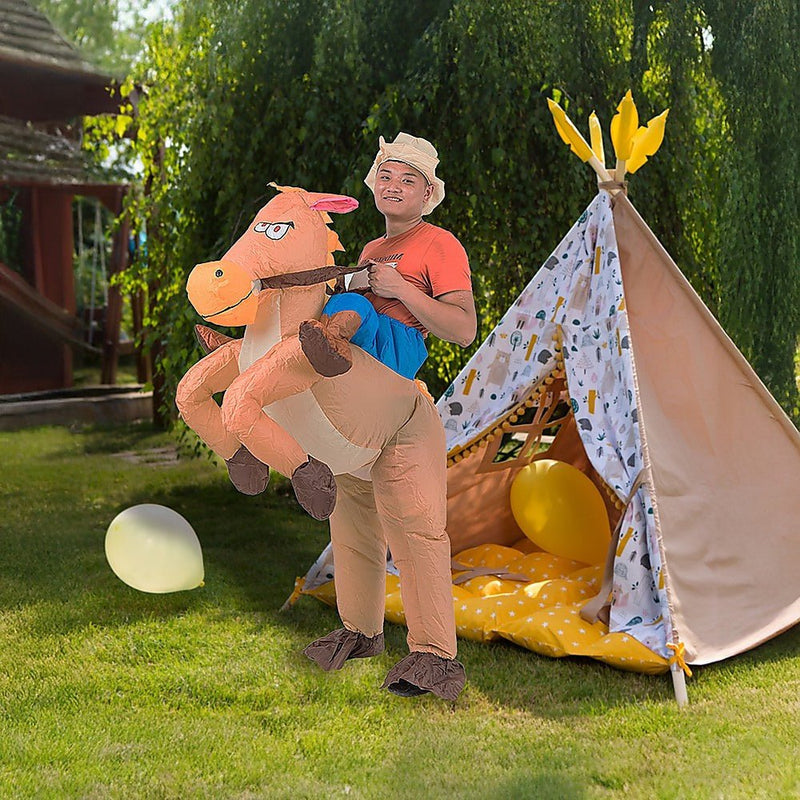 COWBOY Fancy Dress Inflatable Suit -Fan Operated Costume