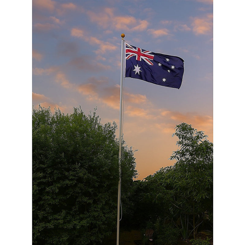 6.0m Flag Pole Full Set / Kit w Australian Flag