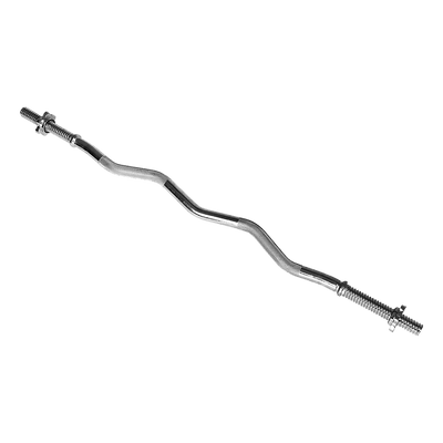Curl Bar Barbell Heavy Duty EZ with Spinlock Collars