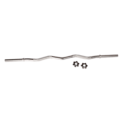 Curl Bar Barbell Heavy Duty EZ with Spinlock Collars