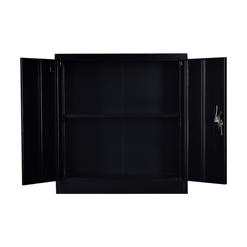 Two-Door Shelf Office Gym Filing Storage Locker Cabinet Safe