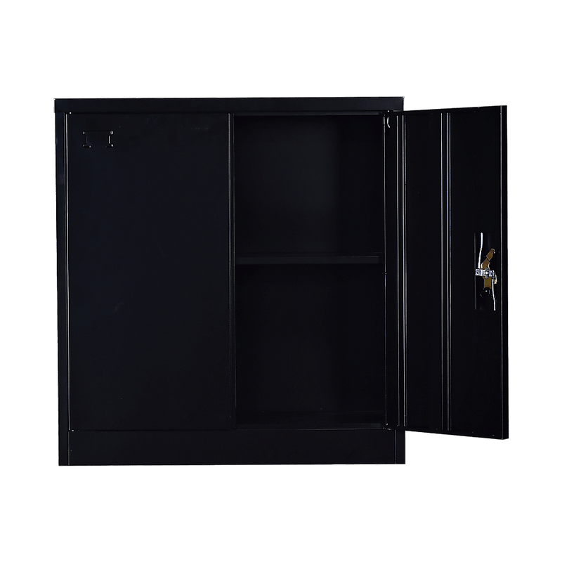Two-Door Shelf Office Gym Filing Storage Locker Cabinet Safe