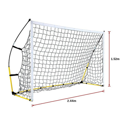 8' x 5' Soccer Football Goal Foot Portable Net Quick Set Up