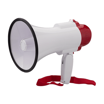 Audio Megaphone 25Watt Bull Horn with Siren
